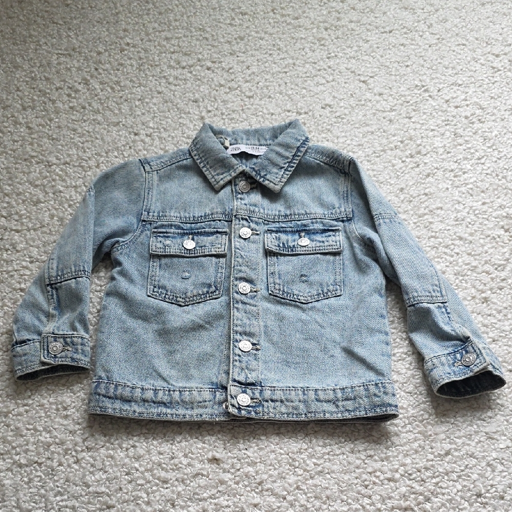 Zara Light Blue Kids Jean Jacket